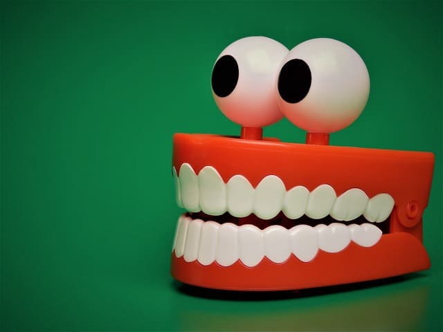 plastic teeth toy